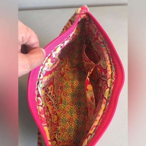Vera Bradley 100% cotton Capri melon paisley bucket tote bag purse - Picture 5 of 8